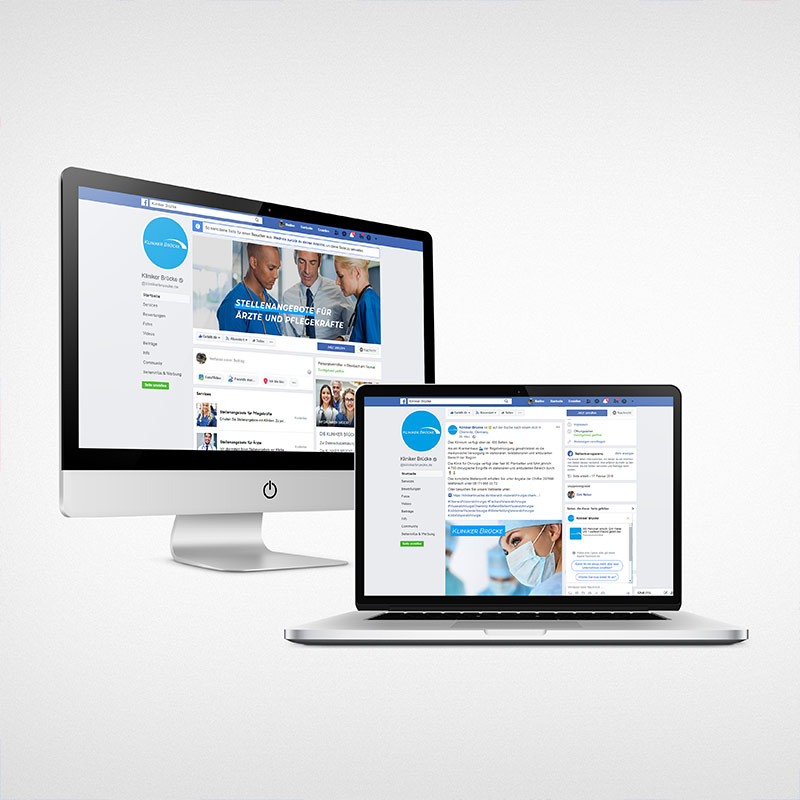 Social Media Setup – Kliniker Brücke
