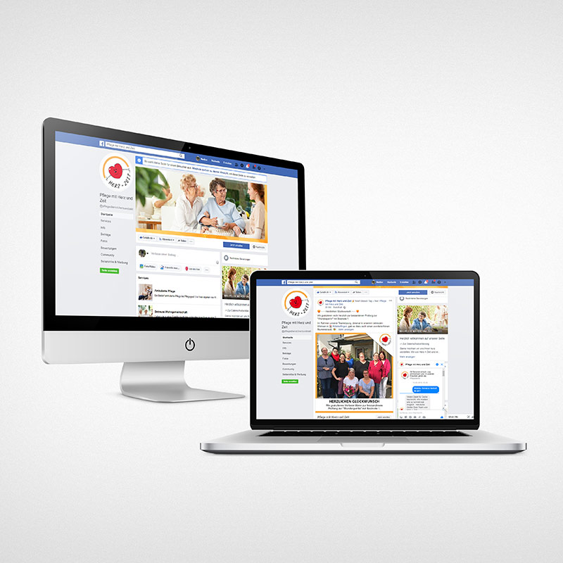 Social Media Setup – Pflegedienst Herz und Zeit