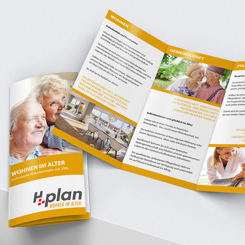 Flyer Design – Wohnen im Alter