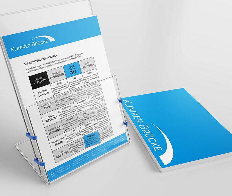 Handzettel Design – Kliniker Brücke