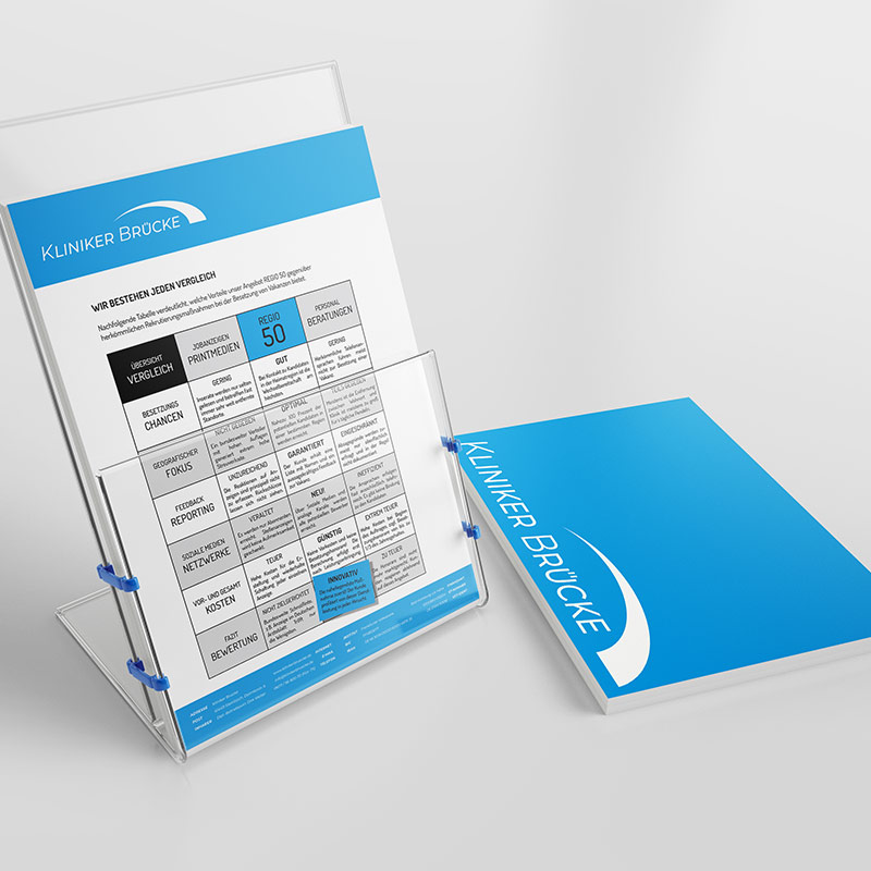 Handzettel Design – Kliniker Brücke