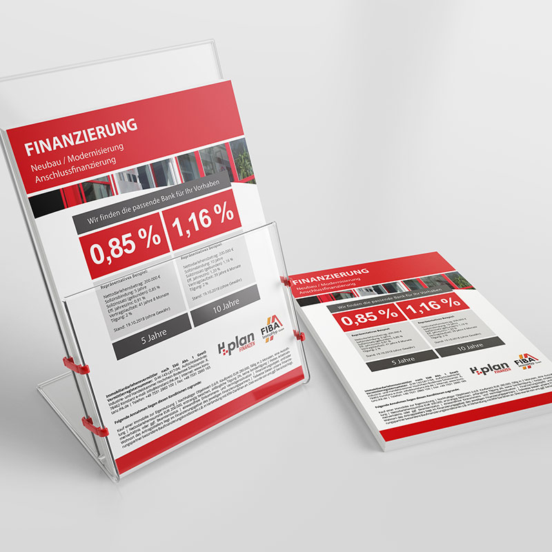 Handzettel Design – Hplan Finanzen