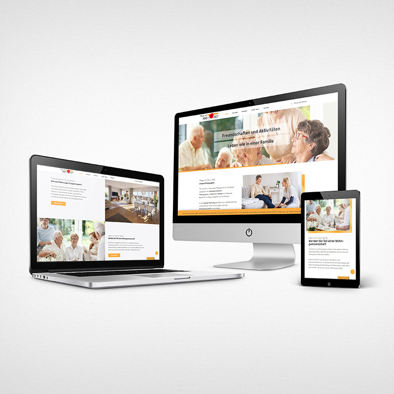 Webseite – Pflegedienst Herz und Zeit