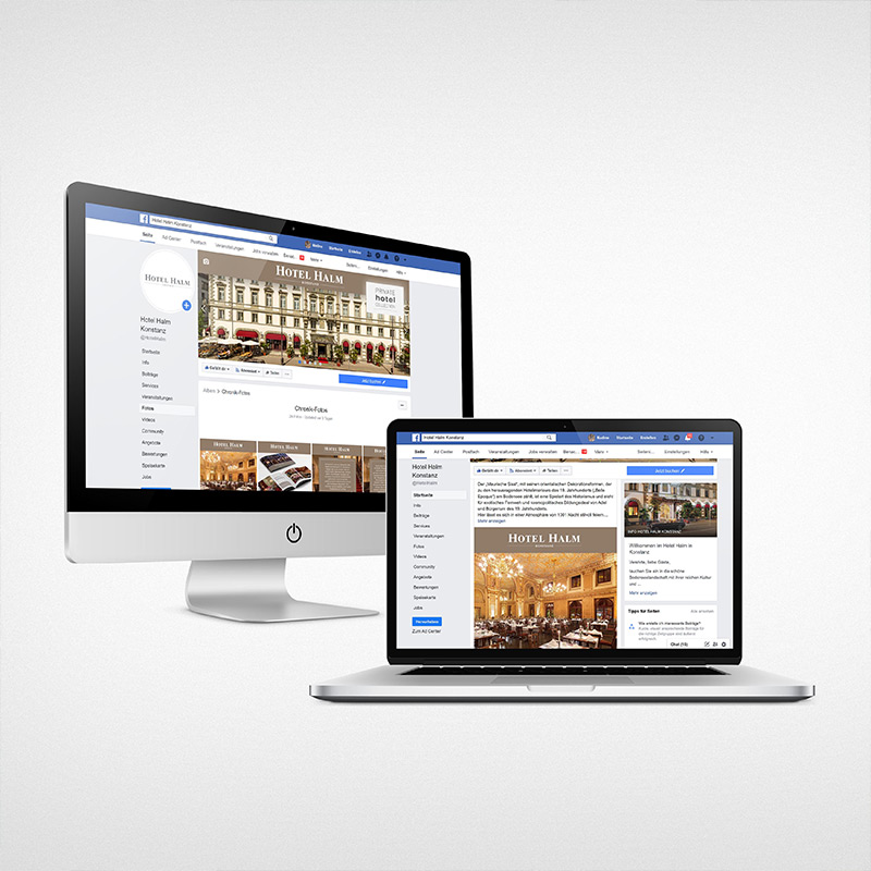 Social Media Setup – Hotel Halm Konstanz