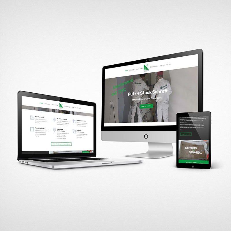 Webseite – Putz + Stuck Schroff in Konstanz