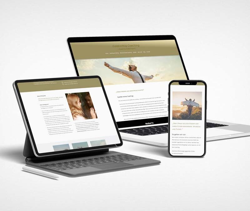 Webseite – Goldrichtig Coaching